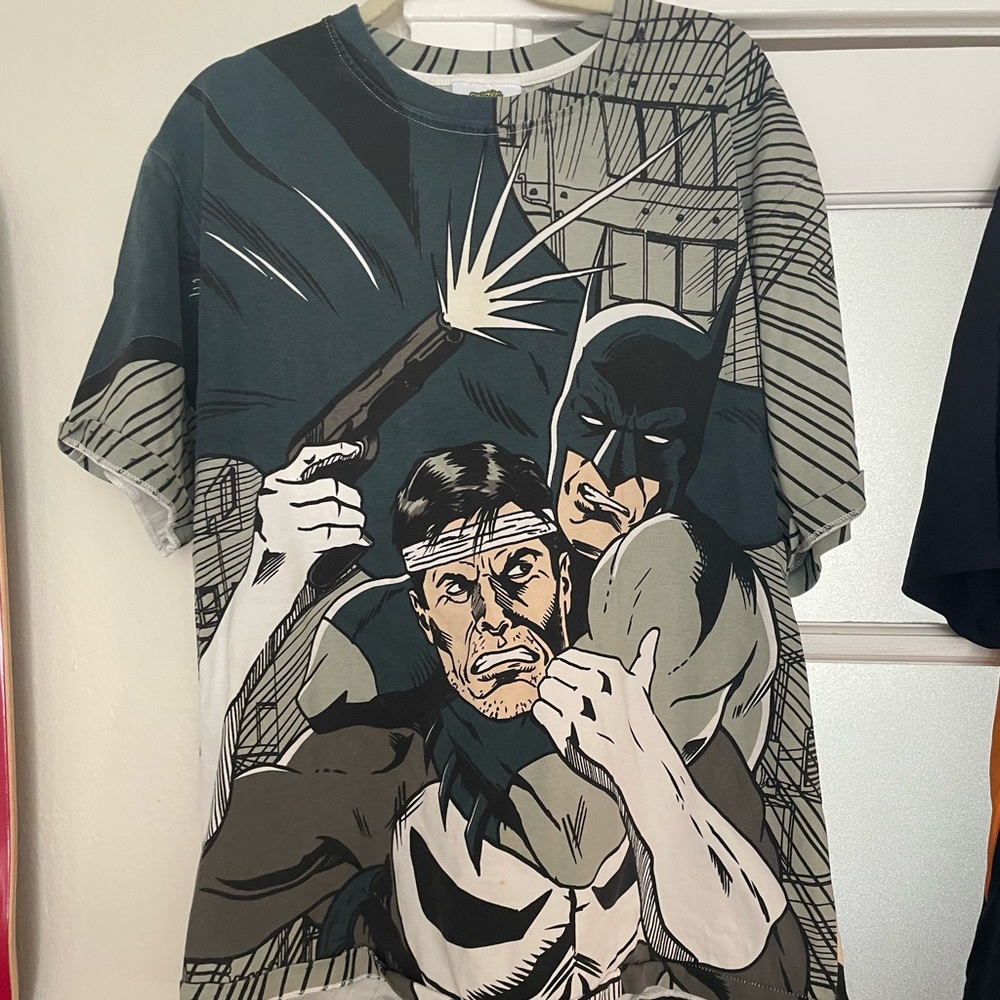 Batman vs Punisher Large All-over tee